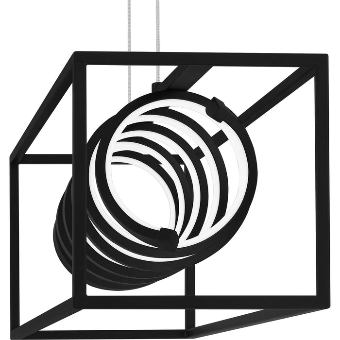 Quoizel PCARN132MBK LED Island Chandelier, Matte Black