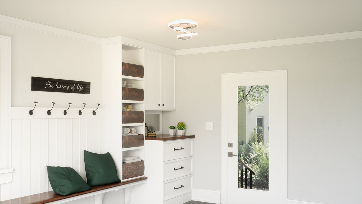 Quoizel PCAVI1713C LED Semi Flush Mount, Polished Chrome