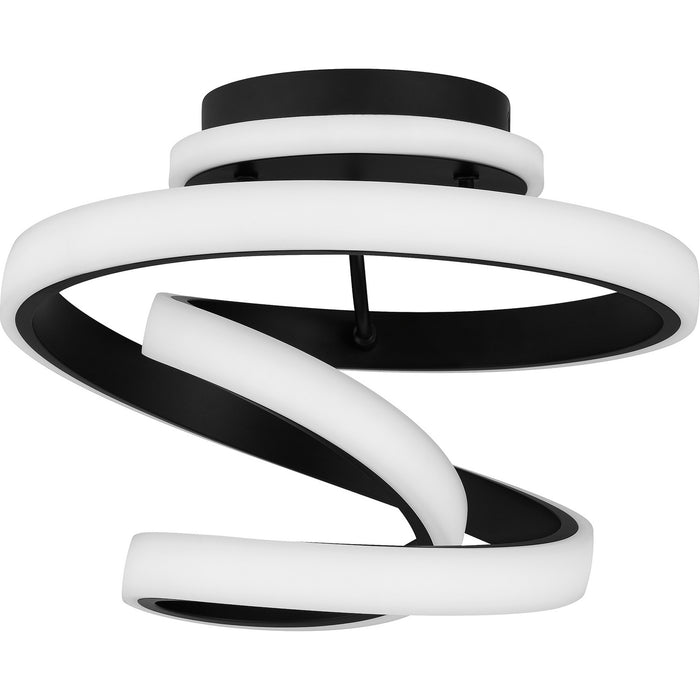 Quoizel PCAVI1713MBK LED Semi Flush Mount, Matte Black