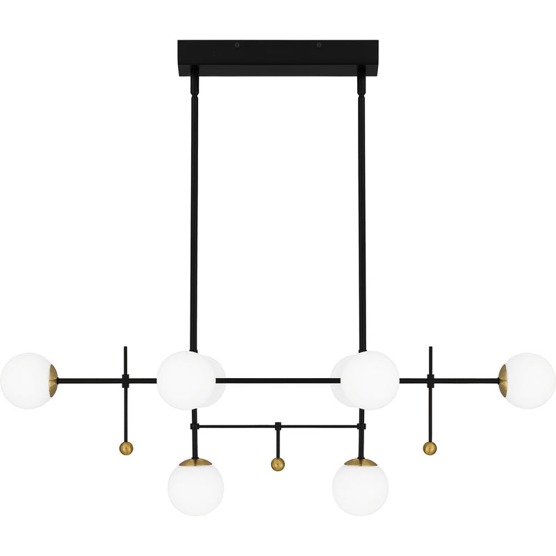 Quoizel PCBRE839MBK LED Island Chandelier, Matte Black