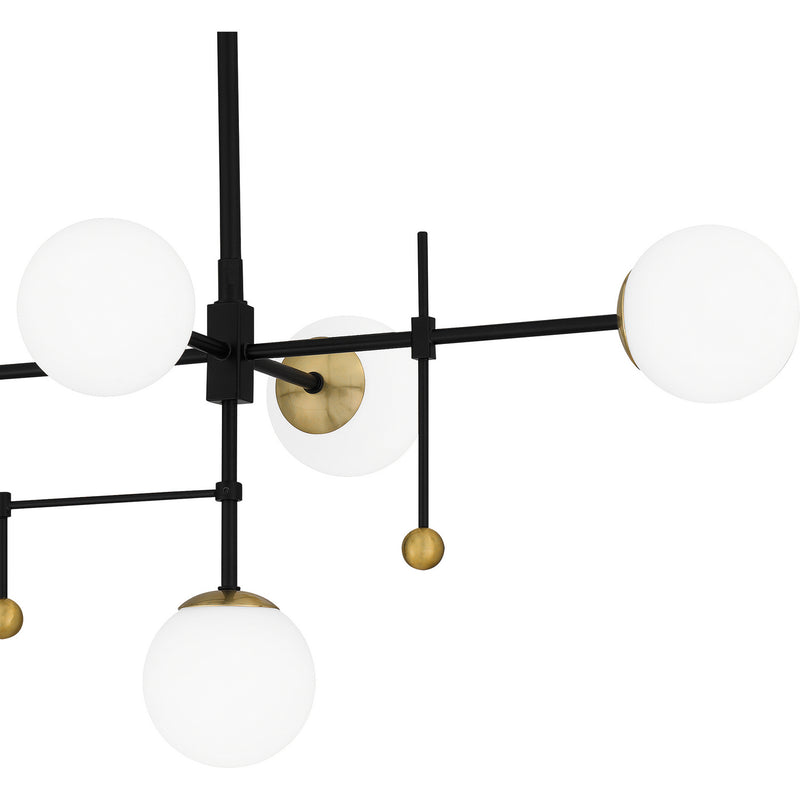 Quoizel PCBRE839MBK LED Island Chandelier, Matte Black