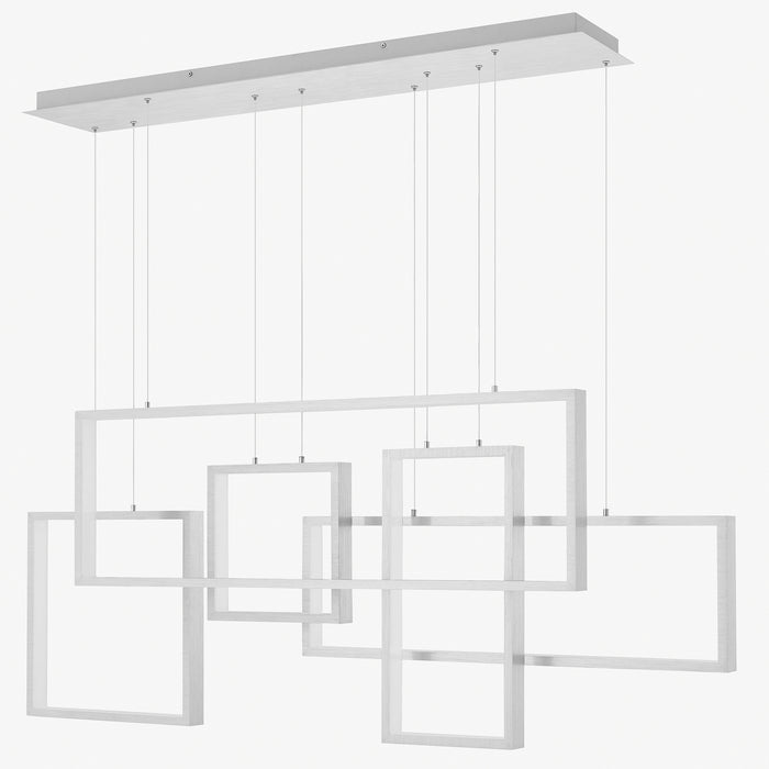 Quoizel PCCV157BRA LED Island Chandelier, Brushed Aluminum