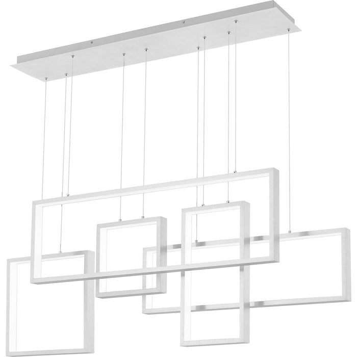 Quoizel PCCV157BRA LED Island Chandelier, Brushed Aluminum