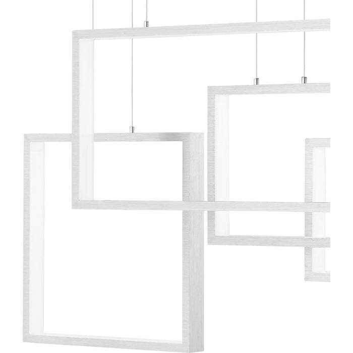 Quoizel PCCV157BRA LED Island Chandelier, Brushed Aluminum