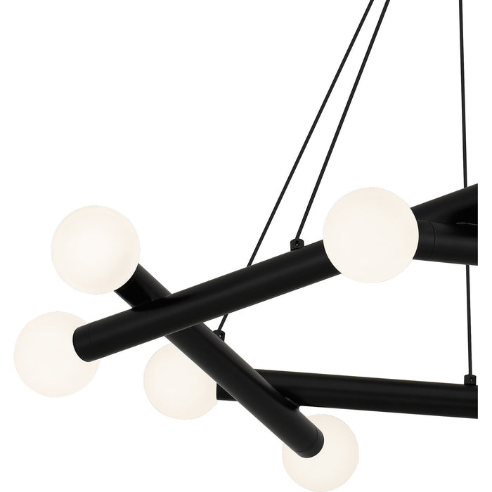Quoizel PCCYP5023MBK LED Chandelier, Matte Black