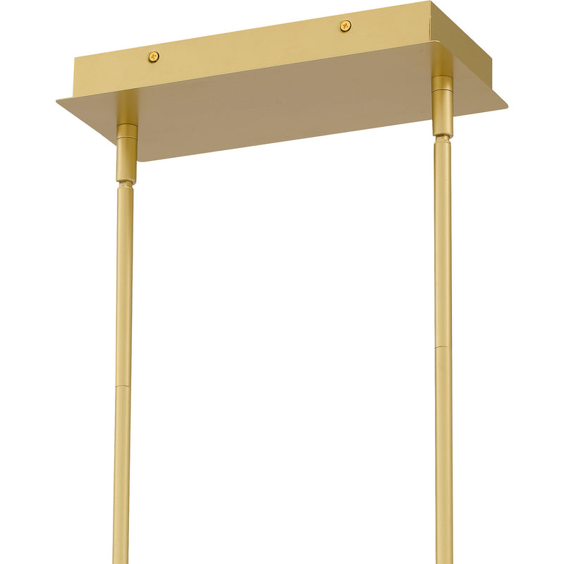 Quoizel PCDZ136SGD LED Linear Chandelier, Soft Gold