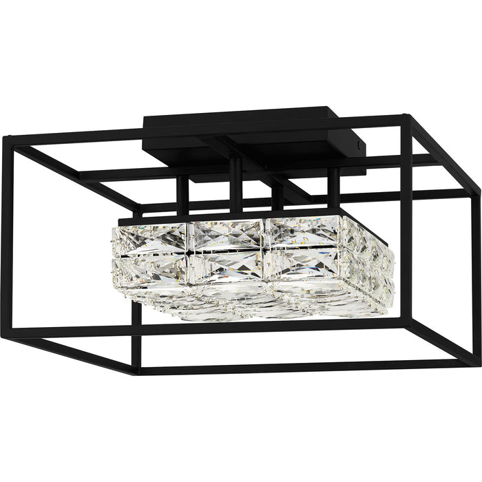 Quoizel PCDZ1716MBK LED Semi Flush Mount, Matte Black