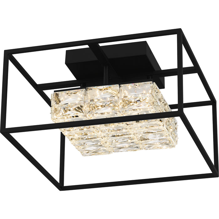 Quoizel PCDZ1716MBK LED Semi Flush Mount, Matte Black