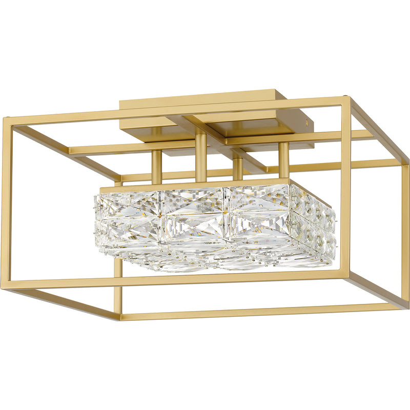 Quoizel PCDZ1716SGD LED Semi Flush Mount, Soft Gold