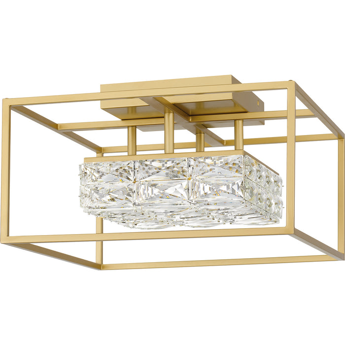 Quoizel PCDZ1716SGD LED Semi Flush Mount, Soft Gold