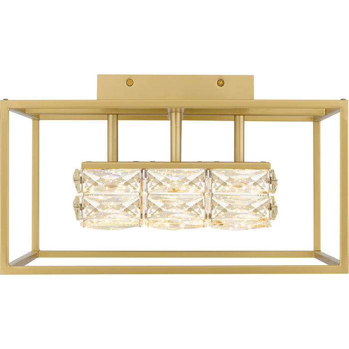 Quoizel PCDZ1716SGD LED Semi Flush Mount, Soft Gold