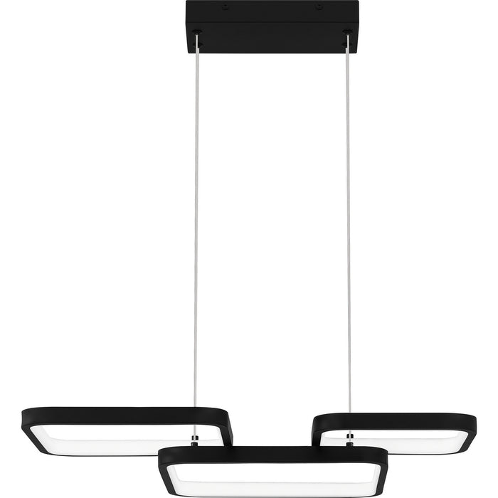 Quoizel PCELV2821MBK LED Pendant, Matte Black