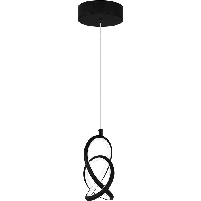 Quoizel PCILR1507MBK LED Mini Pendant, Matte Black