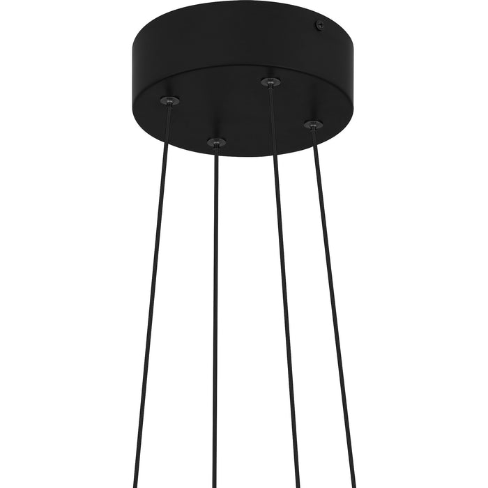 Quoizel PCOVD2827MBK LED Pendant, Matte Black