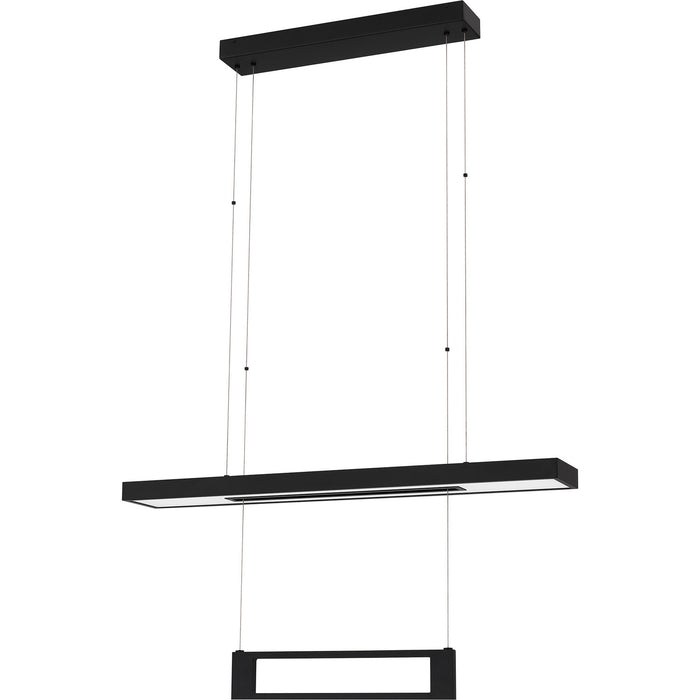 Quoizel PCSYL138MBK LED Island Chandelier, Matte Black
