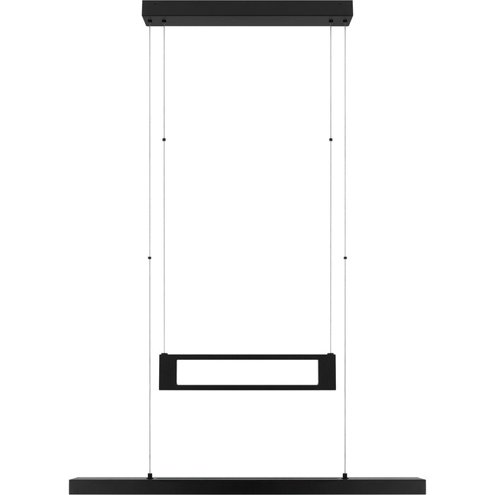 Quoizel PCSYL138MBK LED Island Chandelier, Matte Black