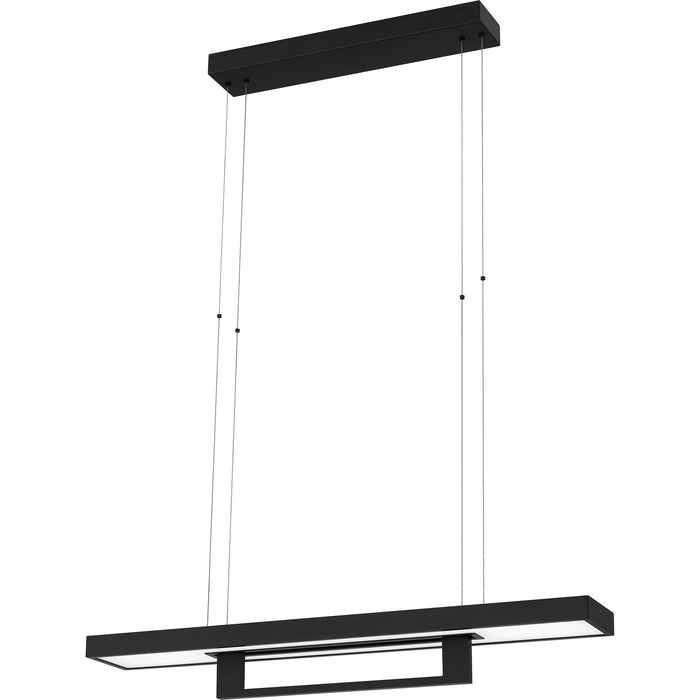 Quoizel PCSYL138MBK LED Island Chandelier, Matte Black