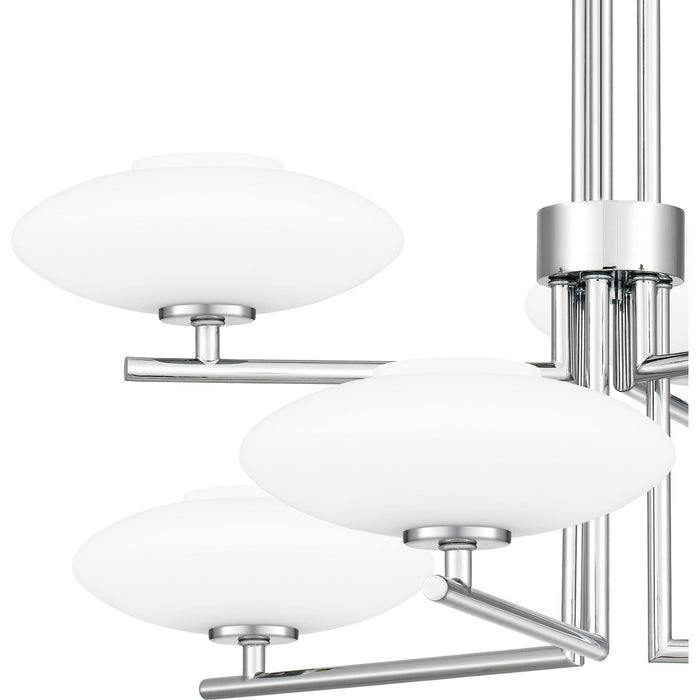 Quoizel QCH5577C Six Light Chandelier, Polished Chrome