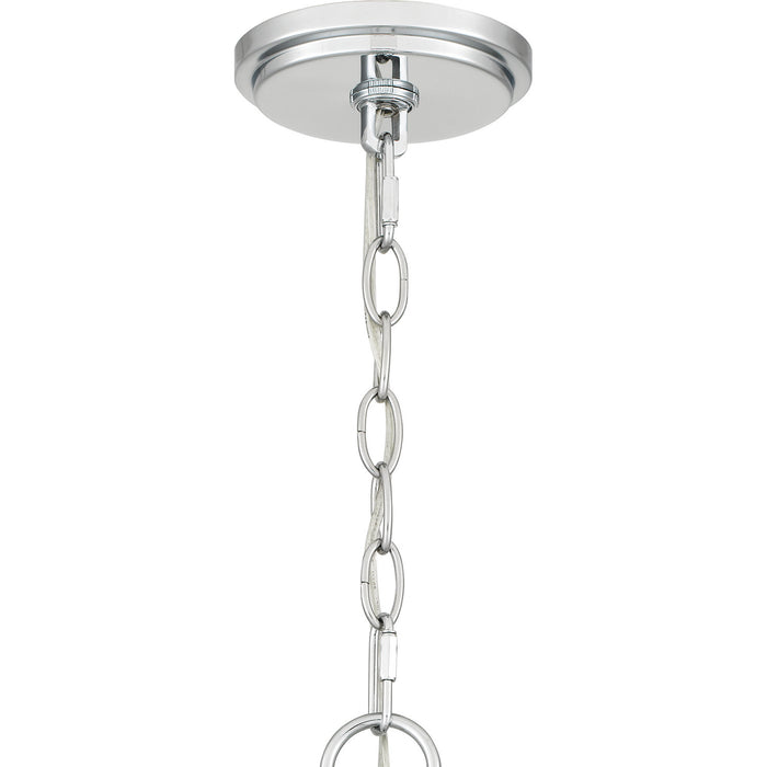 Quoizel QCH5577C Six Light Chandelier, Polished Chrome