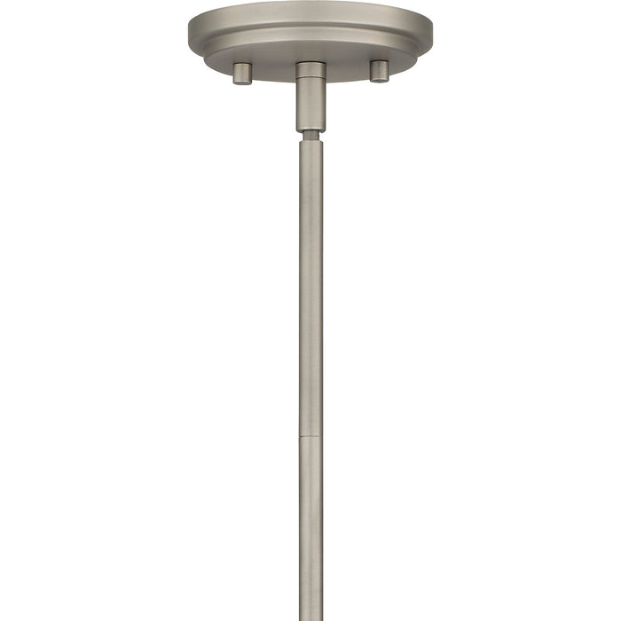 Quoizel QCH5578AN Six Light Island Chandelier, Antique Nickel
