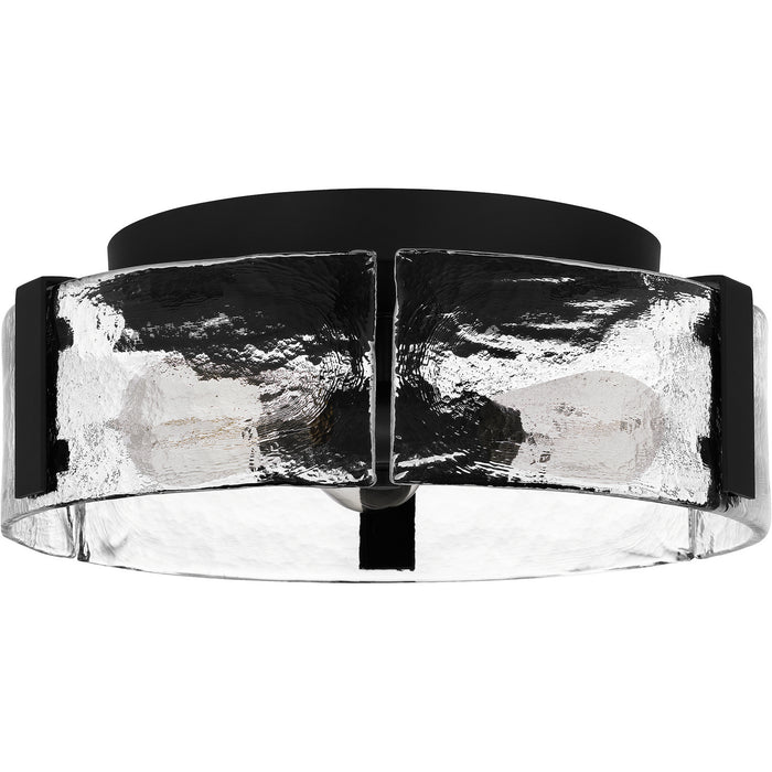 Quoizel QFL5636MBK Three Light Flush Mount, Matte Black