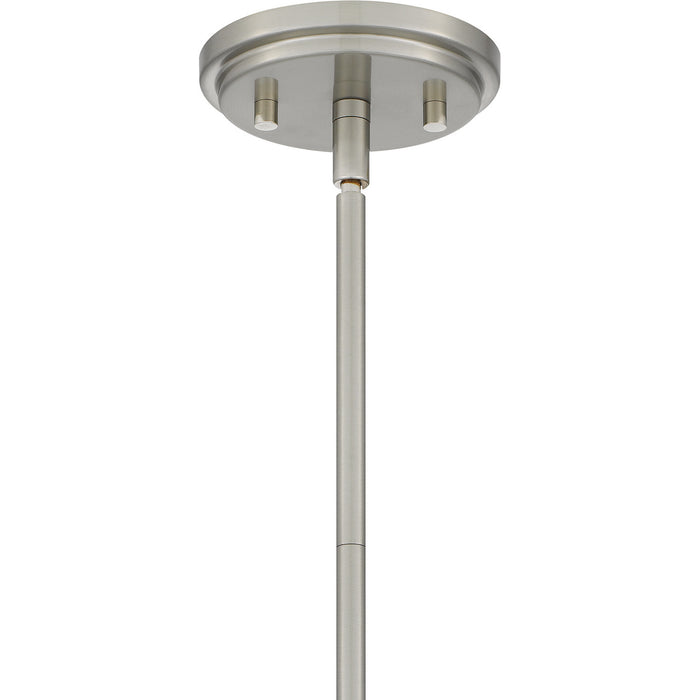Quoizel QP5568BN One Light Pendant, Brushed Nickel