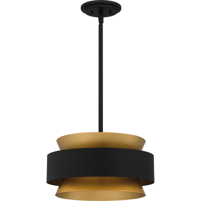 Quoizel QP5570EK Three Light Pendant, Earth Black