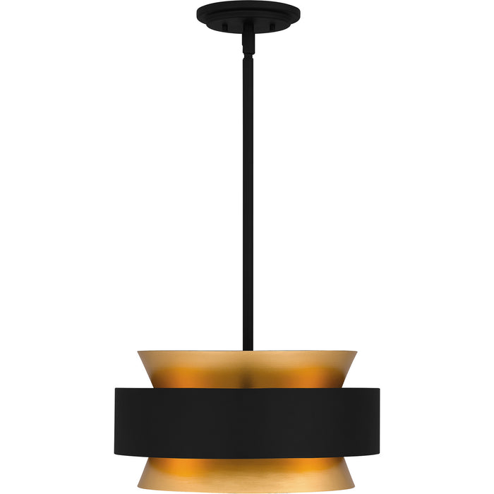 Quoizel QP5570EK Three Light Pendant, Earth Black