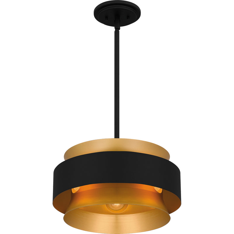 Quoizel QP5570EK Three Light Pendant, Earth Black