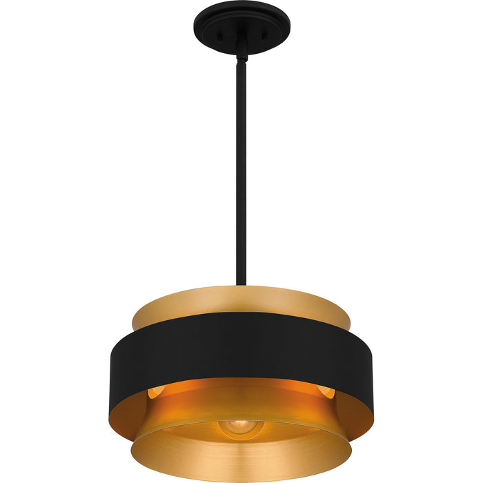 Quoizel QP5570EK Three Light Pendant, Earth Black