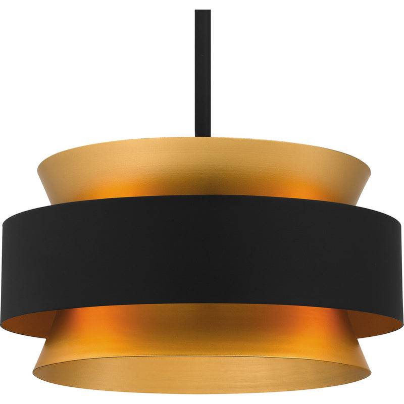 Quoizel QP5570EK Three Light Pendant, Earth Black