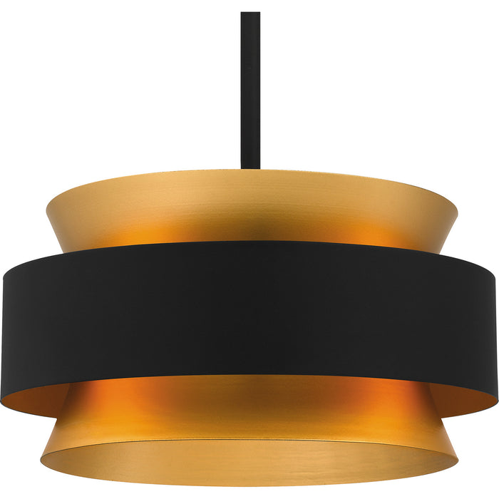 Quoizel QP5570EK Three Light Pendant, Earth Black
