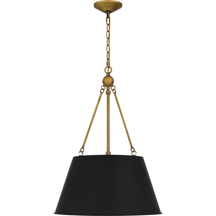 Quoizel QP5597MBK Four Light Pendant, Matte Black