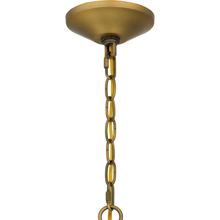 Quoizel QP5597MBK Four Light Pendant, Matte Black