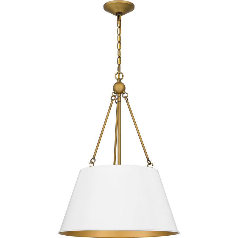Quoizel QP5597W Four Light Pendant, Matte White