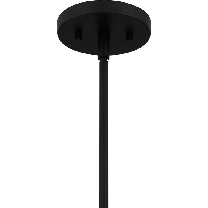 Quoizel QP5632MBK Four Light Pendant, Matte Black