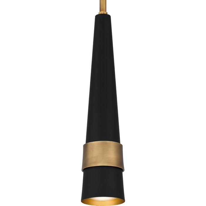 Quoizel QPP5579WS LED Mini Pendant, Weathered Brass