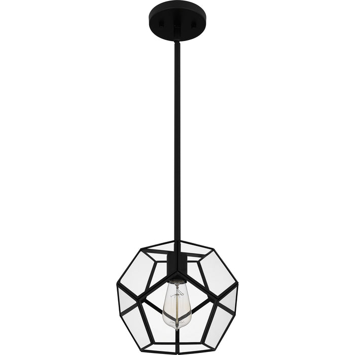 Quoizel QPP5593MBK One Light Mini Pendant, Matte Black