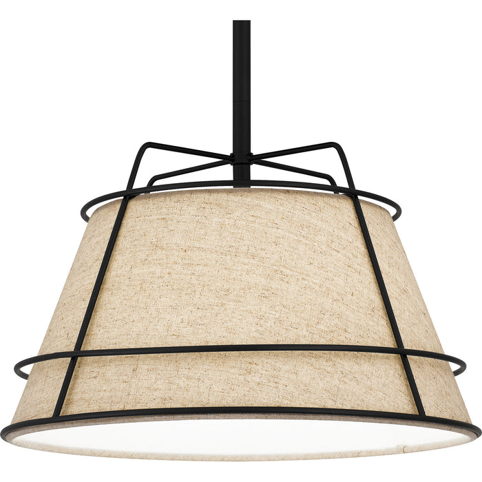 Quoizel QPP5629MBK One Light Mini Pendant, Matte Black