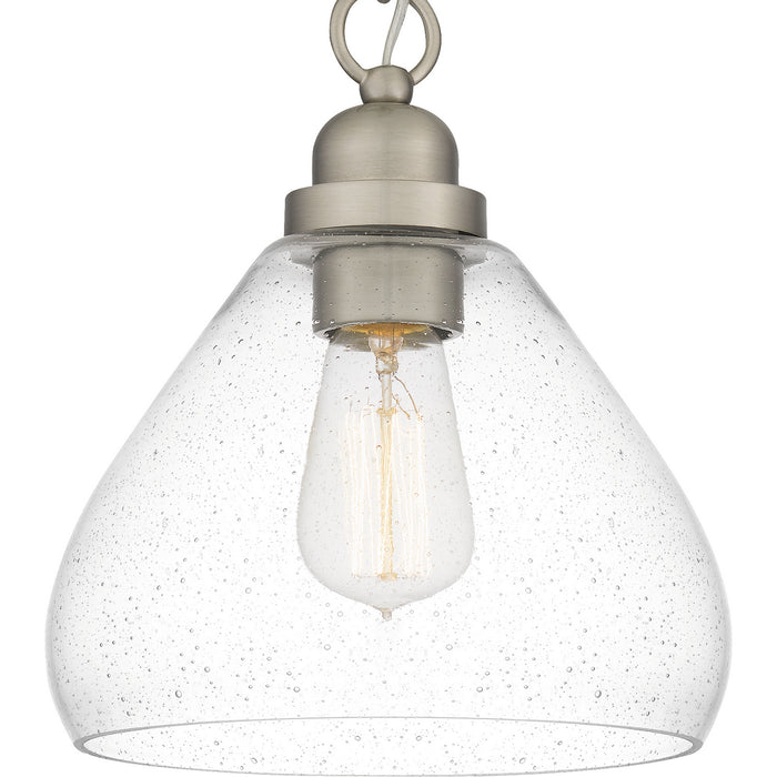 Quoizel QPP5635BN One Light Mini Pendant, Brushed Nickel