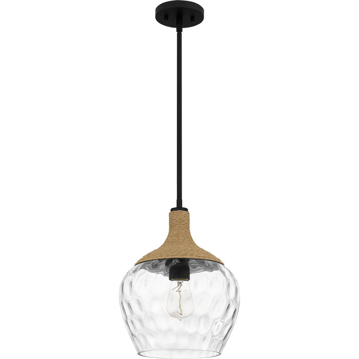 Quoizel QPPC5603MBK One Light Mini Pendant, Matte Black