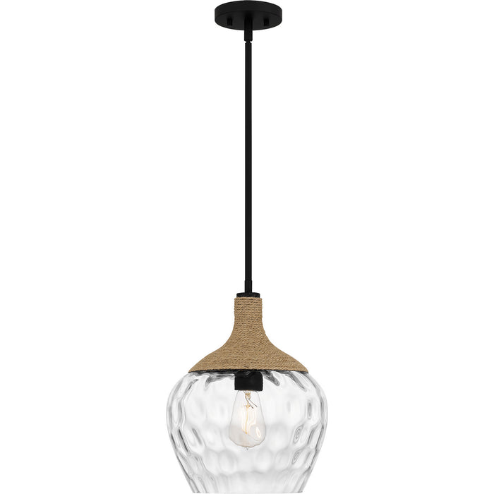 Quoizel QPPC5603MBK One Light Mini Pendant, Matte Black