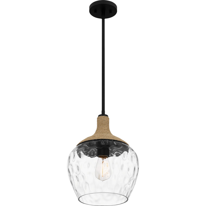 Quoizel QPPC5603MBK One Light Mini Pendant, Matte Black