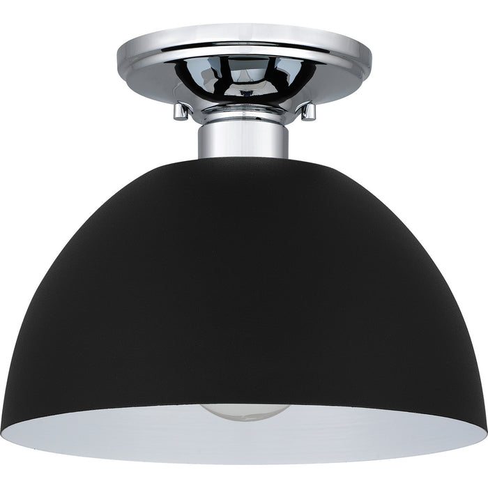 Quoizel QSF5575EK One Light Semi Flush Mount, Earth Black