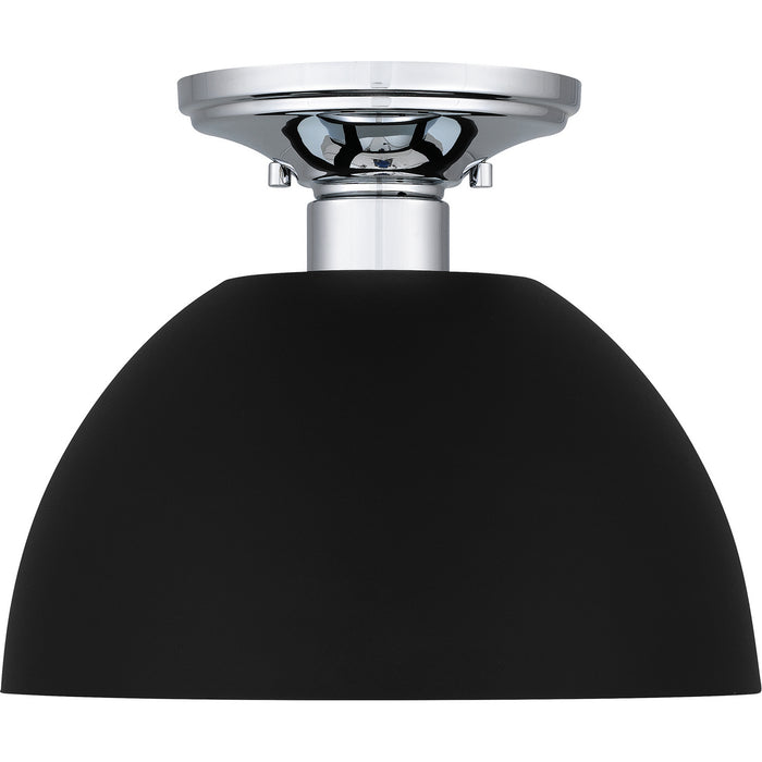Quoizel QSF5575EK One Light Semi Flush Mount, Earth Black