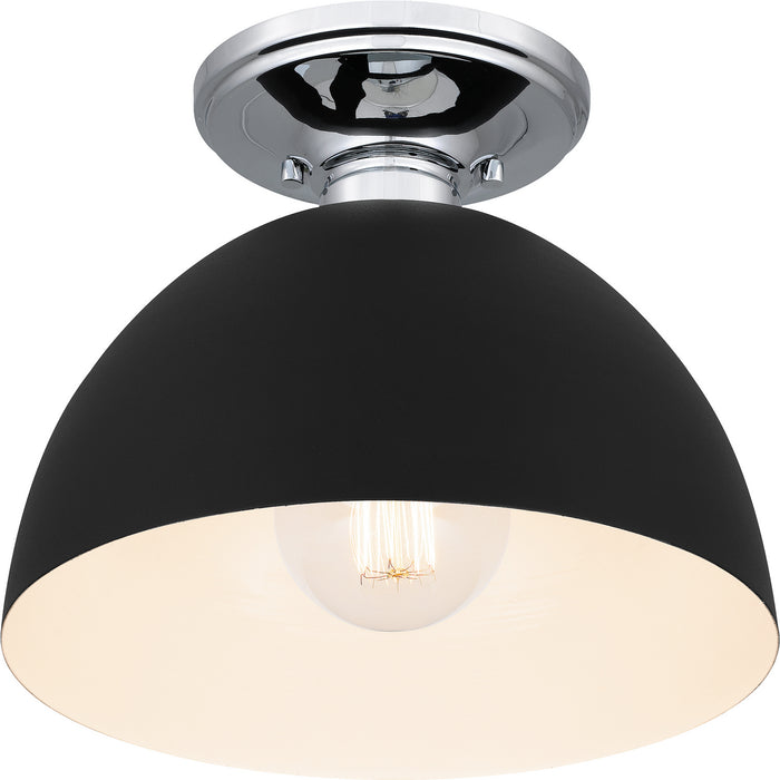Quoizel QSF5575EK One Light Semi Flush Mount, Earth Black