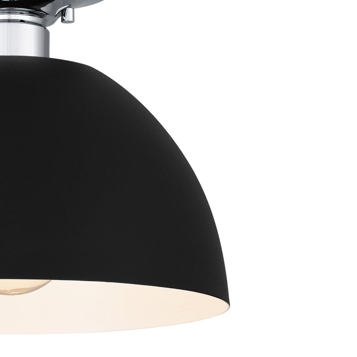 Quoizel QSF5575EK One Light Semi Flush Mount, Earth Black