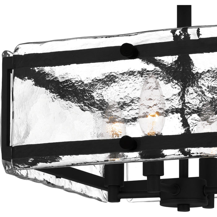 Quoizel QSF5594EK Four Light Semi-Flush Mount, Earth Black