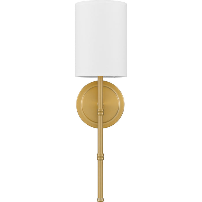 Quoizel QW16126AB One Light Wall Sconce, Aged Brass