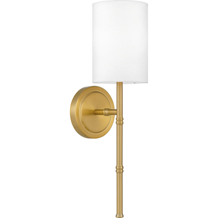 Quoizel QW16126AB One Light Wall Sconce, Aged Brass